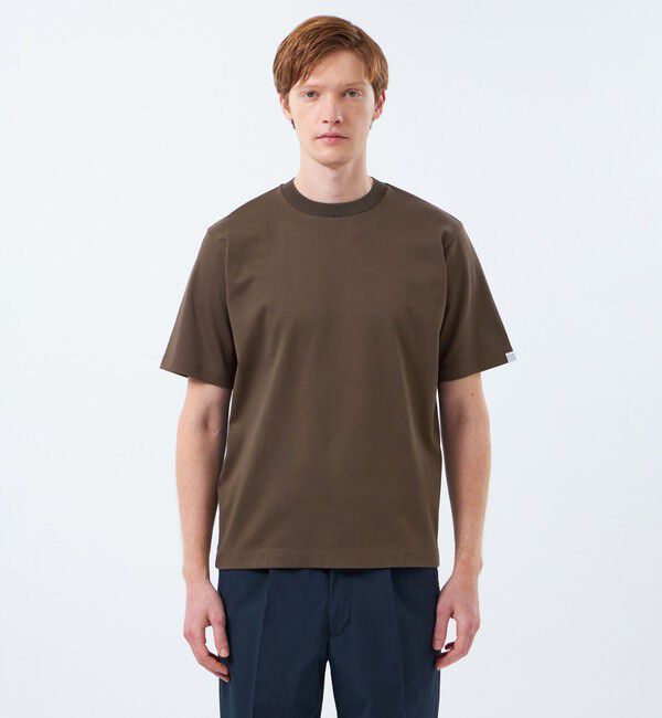 MACKINTOSH PHILOSOPHY「【WEEKENDER】クルーネック半袖Tシャツ ニットスムースコンビ」|Tシャツ・カットソー|