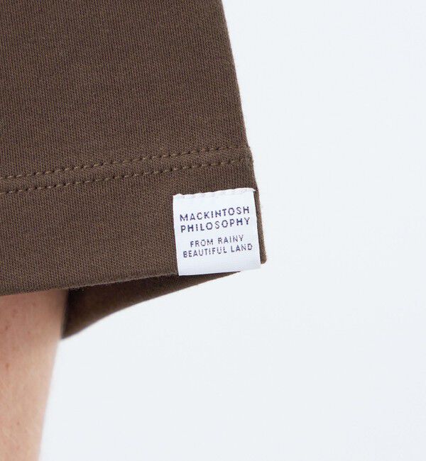 MACKINTOSH PHILOSOPHY「【WEEKENDER】クルーネック半袖Tシャツ ニットスムースコンビ」|Tシャツ・カットソー|