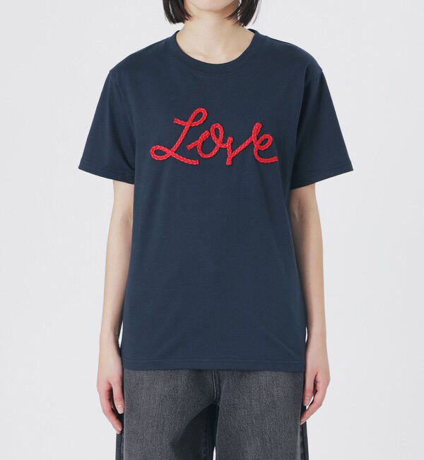  「LOVEコード刺繍Tシャツ」|Tシャツ・カットソー|