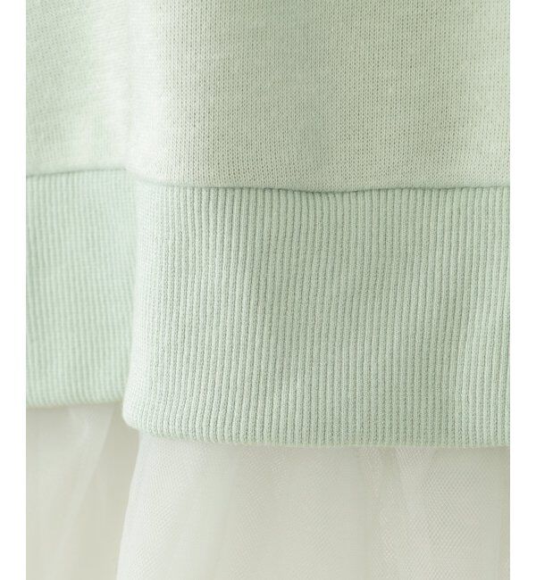 ikka kids「裾チュールミニ裏毛プルオーバー（120~160cm）」|Tシャツ・カットソー|