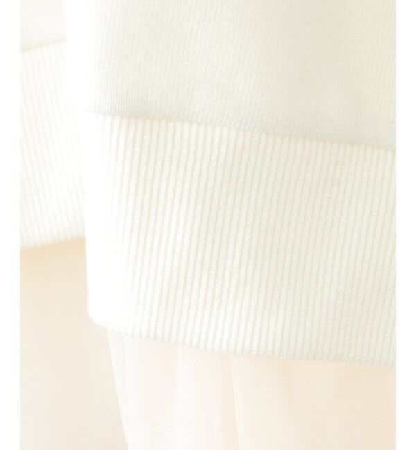 ikka kids「裾チュールミニ裏毛プルオーバー（120~160cm）」|Tシャツ・カットソー|