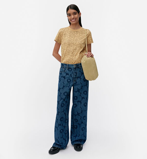 Marimekko「Maridenim Loose Unikko ジーンズ」|デニム|