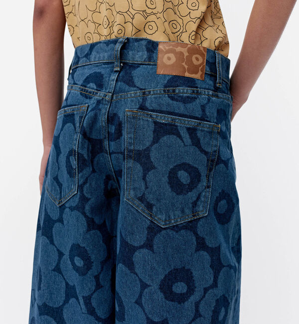 Marimekko「Maridenim Loose Unikko ジーンズ」|デニム|