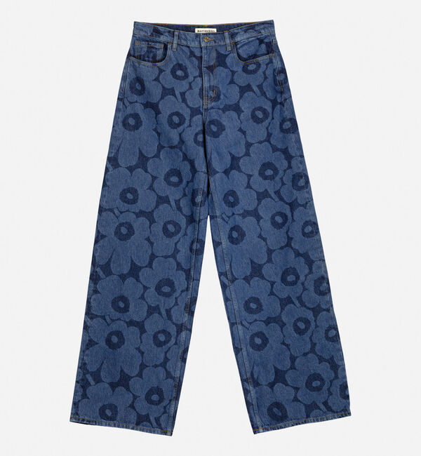 Marimekko「Maridenim Loose Unikko ジーンズ」|デニム|