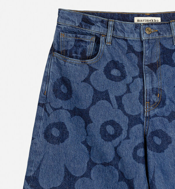 Marimekko「Maridenim Loose Unikko ジーンズ」|デニム|