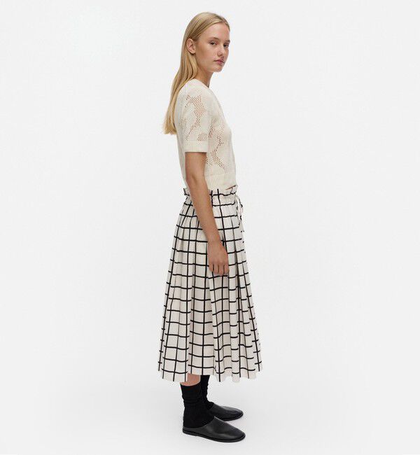 Marimekko「Kirjoitus Iso Ruutu スカート」|スカート|