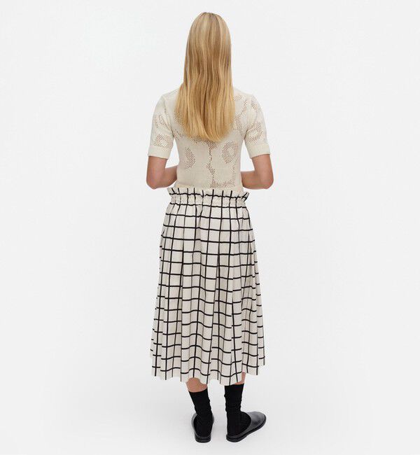 Marimekko「Kirjoitus Iso Ruutu スカート」|スカート|