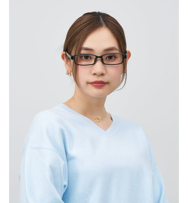  「スクエア型 メガネ | 横長 軽量 眼鏡 伊達めがね 度付き Zoff｜CLASSIC レンズ交換券付」|メガネ|