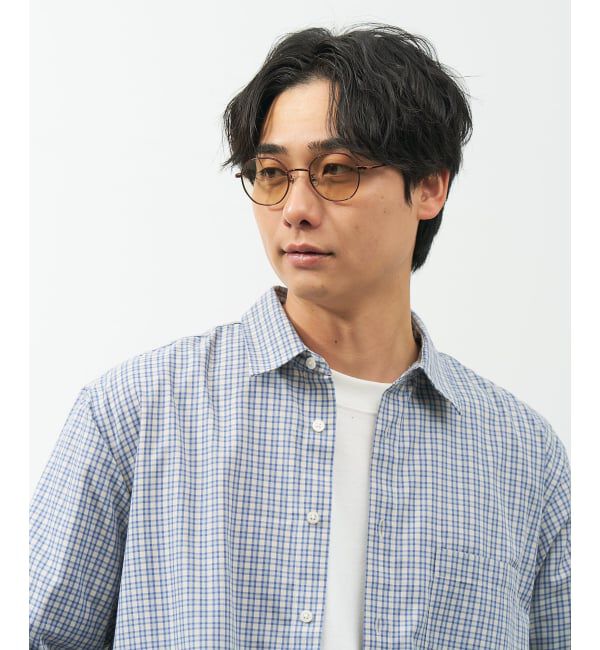  「【WEB限定】SUNCUTGlasses/UV100%CUT ボストン型 サングラス | カラーレンズ メタル 紫外線対策 UVカット」|サングラス|