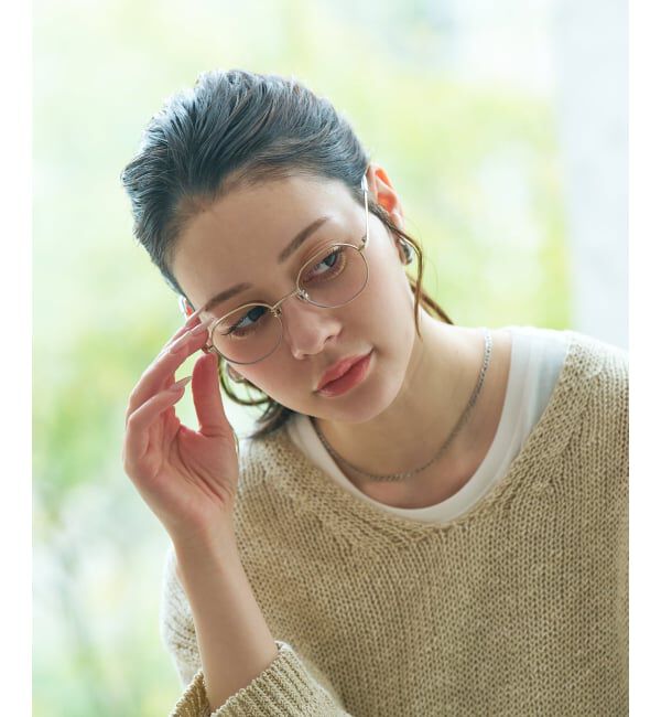  「【WEB限定】SUNCUTGlasses/UV100%CUT ボストン型 クリアサングラス |メタル 紫外線対策 UVカット」|サングラス|