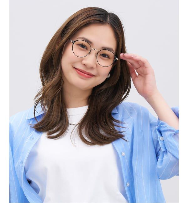  「FASHION ボストン型 メガネ | 中顔面短縮みえメガネ 軽量 メタル 丸型 高級感 FASHION レンズ交換券付」|メガネ|