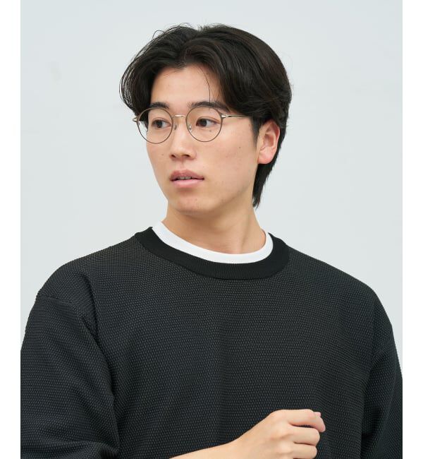  「FASHION ボストン型 メガネ | 中顔面短縮みえメガネ 軽量 メタル 丸型 高級感 FASHION レンズ交換券付」|メガネ|