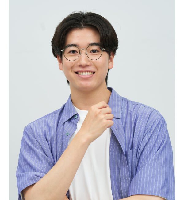  「FASHION ボストン型 メガネ | 中顔面短縮みえメガネ 軽量 メタル 丸型 高級感 FASHION レンズ交換券付」|メガネ|