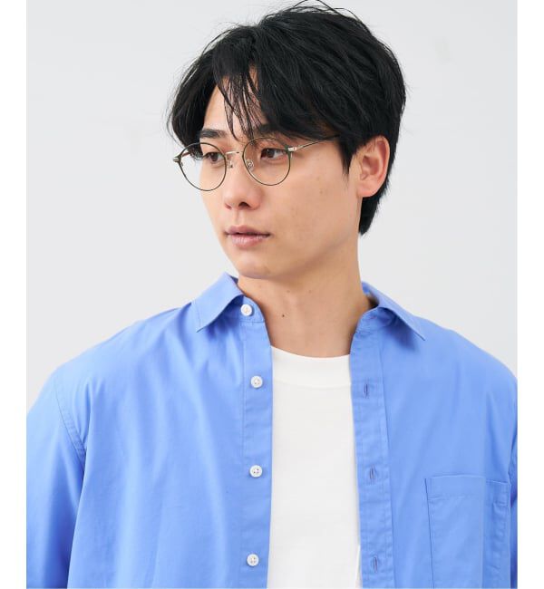  「FASHION ボストン型 メガネ | 中顔面短縮みえメガネ 軽量 メタル 丸型 高級感 FASHION レンズ交換券付」|メガネ|