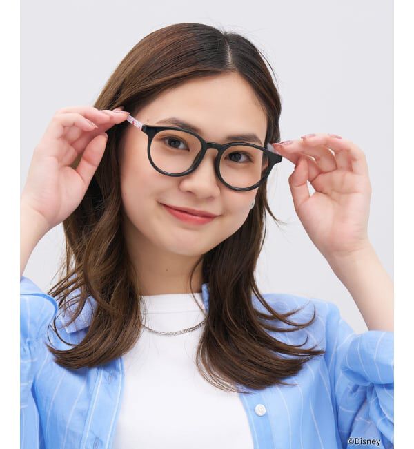  「Disney Collection created by Zoff &ldquo;BAYMAX&rdquo; ボストン型 メガネ |  レンズ交換券付」|メガネ|ブラック