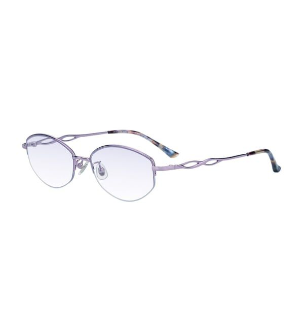  「SUNGLASSES COLLECTION オーバル型 サングラス | 軽量 メタル ハーフリム 紫外線対策 UVカット     」|サングラス|