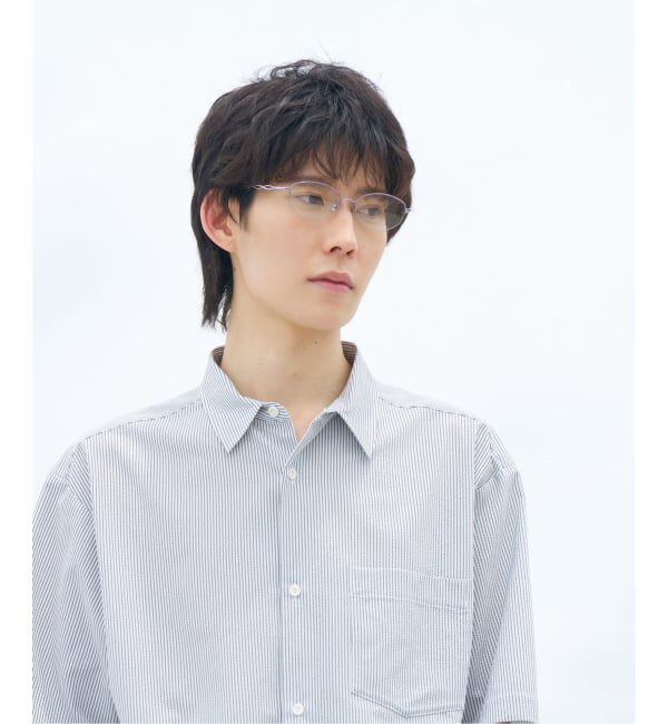  「SUNGLASSES COLLECTION オーバル型 サングラス | 軽量 メタル ハーフリム 紫外線対策 UVカット     」|サングラス|