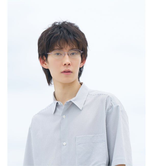  「SUNGLASSES COLLECTION オーバル型 サングラス | 軽量 メタル ハーフリム 紫外線対策 UVカット     」|サングラス|