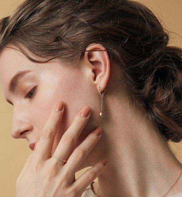 agete「K10ピアス」|ピアス|