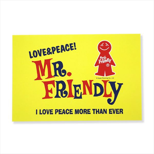 BACKYARD FAMILY「ミスターフレンドリー Mr.Friendly ポストカード 通販 ミスターフレンドリーカフェ」|ステーショナリー|
