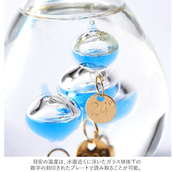 BACKYARD FAMILY「ガリレオ温度計 通販 ガリレオ 温度計 ガラスフロート温度計 おしゃれ シンプル 室内 気象計」|その他|