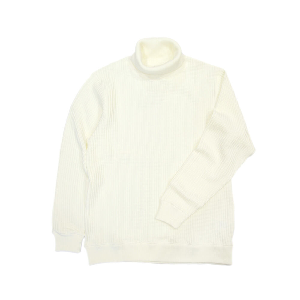 BACKYARD FAMILY「JEMORGAN サーマル JB502-52C 通販 ビッグワッフル タートルネック」|Tシャツ・カットソー|ホワイト1