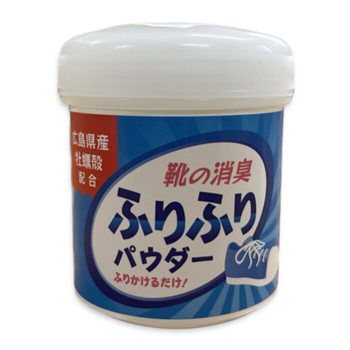 BACKYARD FAMILY「靴 消臭 粉 通販 広島県産牡蠣殻配合 靴の消臭パウダー 消臭パウダー ふりふりパウダー 牡蠣殻」|シューケア|