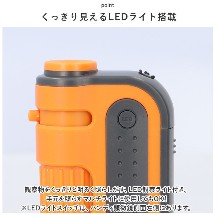 BACKYARD FAMILY「顕微鏡 子供 通販 ハンディ顕微鏡 ZOOM レイメイ藤井 RXT1143 60倍 120倍」|その他|