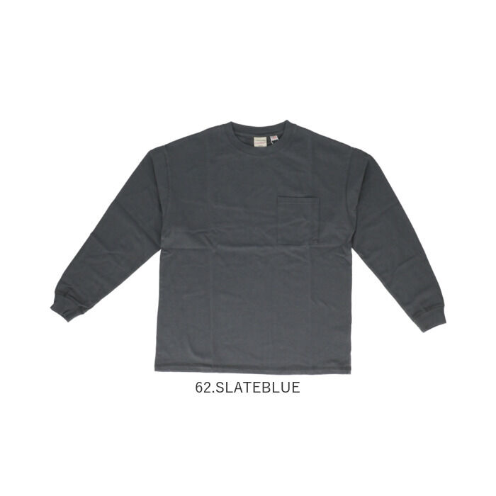 BACKYARD FAMILY「メンズ 長袖tシャツ 通販 BIGTシャツ 男性 ロングスリープ ポケット付 袖リブ 長袖Tシャツ」|Tシャツ・カットソー|