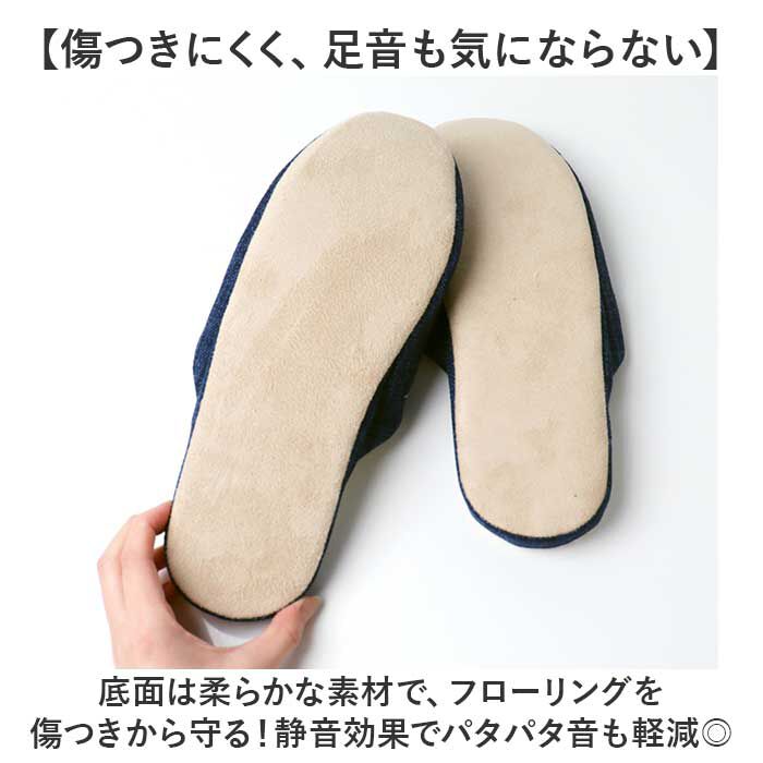 BACKYARD FAMILY「スリッパ 洗える 通販 ルームシューズ 前詰まりスリッパ 自宅用 来客用 手洗い可 来客用スリッパ」|ルームシューズ|