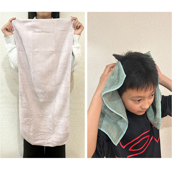 BACKYARD FAMILY「吸水タオル 髪 通販 ヘアドライタオル ヘアドライ 速乾 タオル ドライヤー 時短 ヘアタオル」|タオル|