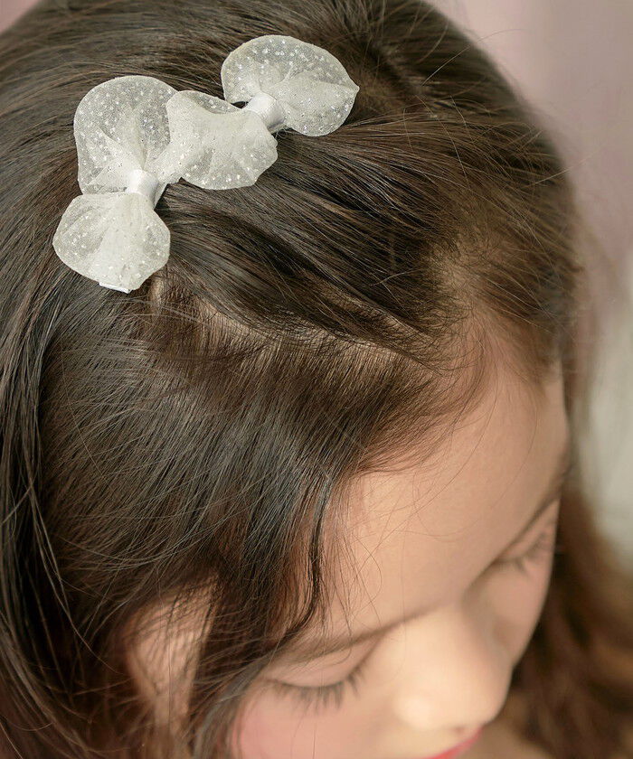BACKYARD FAMILY「ヘアクリップ リボン 小さめ 2個セット 通販 ヘア クリップ ヘアピン 髪飾り 髪留め キッズ」|その他|