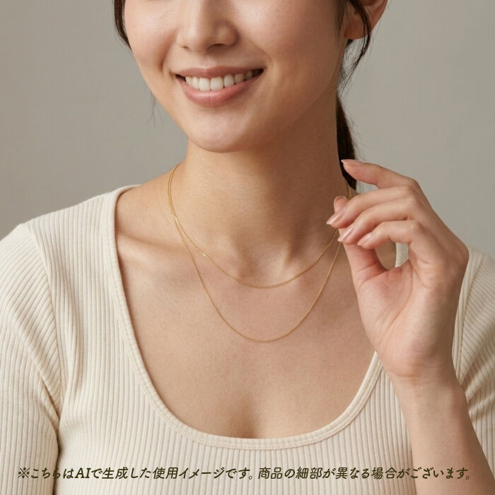 BACKYARD FAMILY「金 ネックレス 18金 通販 日本製 ネックレスチェーン チェーンネックレス 18K 長さ50cm」|その他|