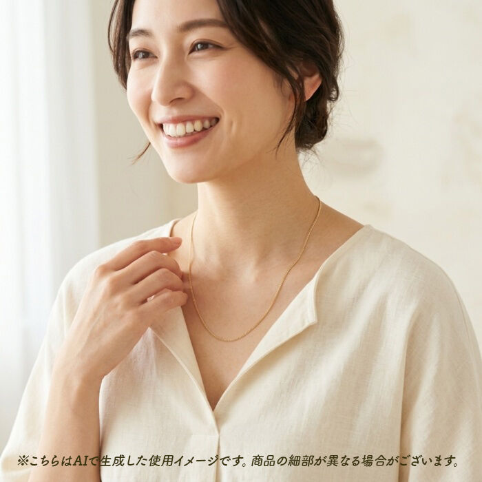 BACKYARD FAMILY「金 ネックレス 18金 通販 日本製 ネックレスチェーン チェーンネックレス 18K 長さ50cm」|その他|