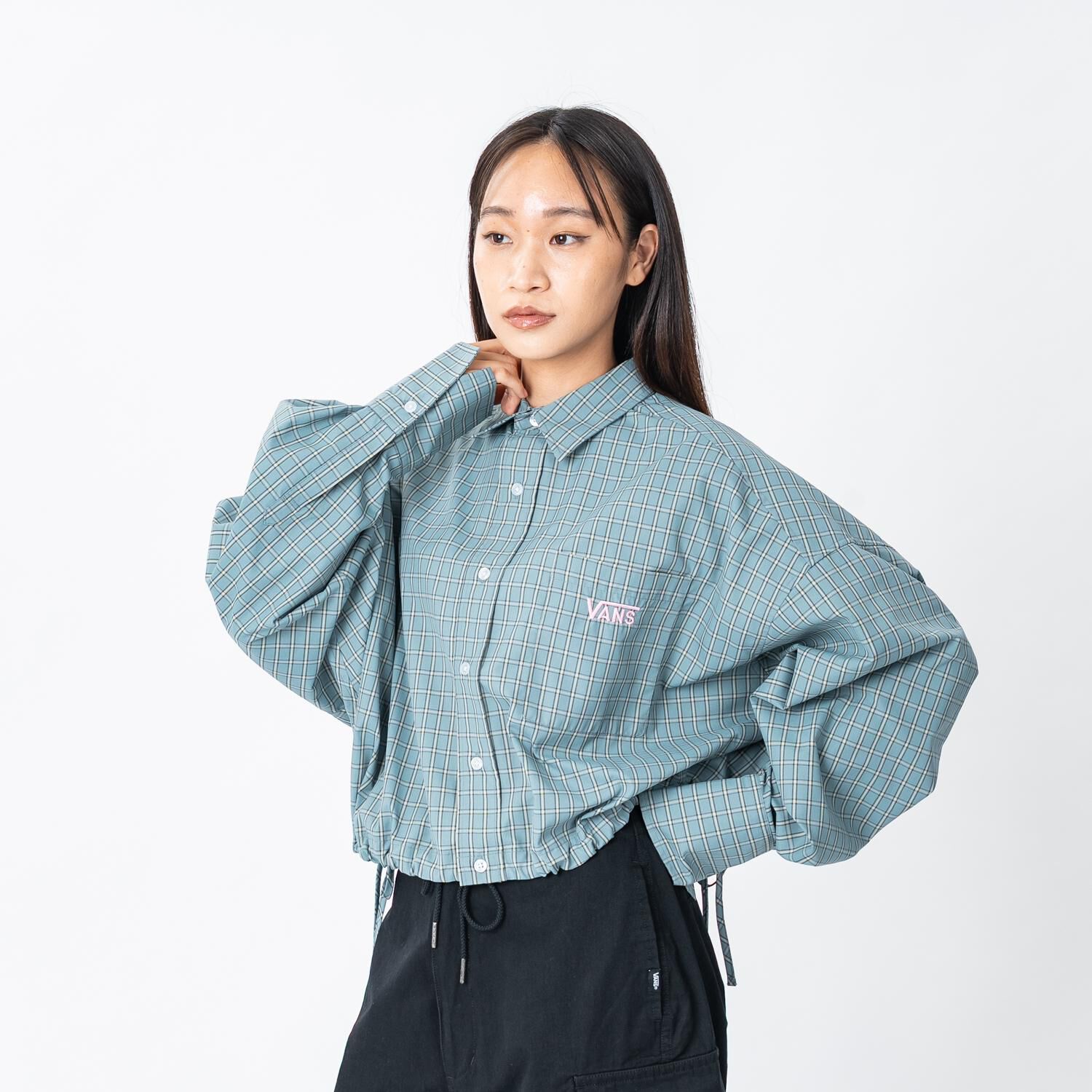 VANS「【VANSｱﾊﾟﾚﾙ(WJ)】W DRAWSTRING CHECK SHIRT」|Tシャツ・カットソー|