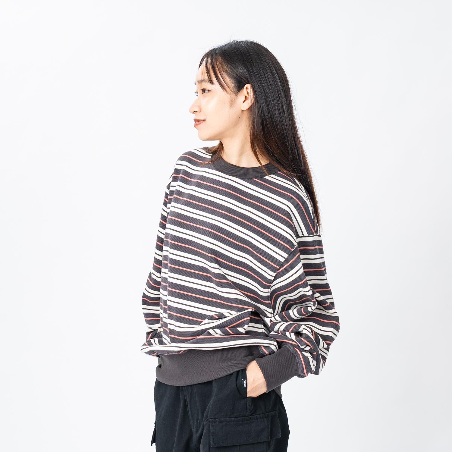 VANS「【VANSｱﾊﾟﾚﾙ(WJ)】M Terry Boader Fleece Sweat」|パーカー|