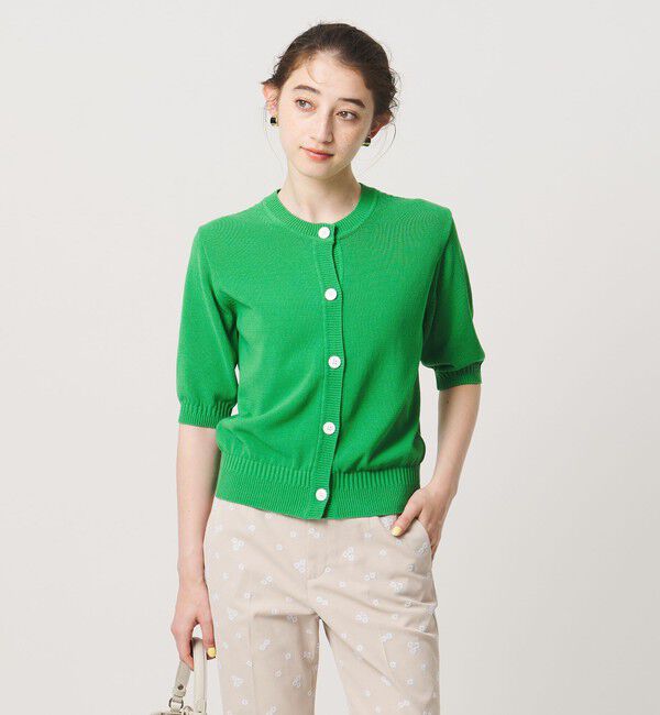 UNITED ARROWS「クルーネック ベーシック カーディガン ‐ウォッシャブル‐」|カーディガン|KELLY