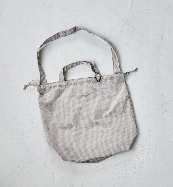 UNITED ARROWS green label relaxing「【別注】＜PACKING＞GLR リップストップ トートバッグ」|トートバッグ|LT.GRAY