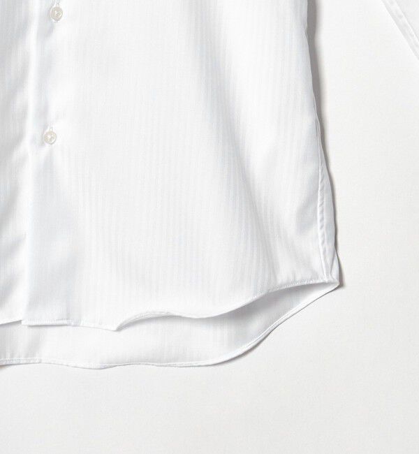 UNITED ARROWS green label relaxing「コットン シャドウストライプ クレリック ワイドカラー ドレスシャツ -イージーアイロン-」|シャツ・ブラウス|