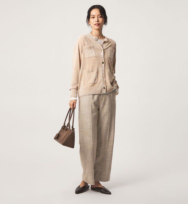 UNITED ARROWS green label relaxing「［size SHORT/TALLあり］スラブ ワイド ストレート パンツ」|スラックス|