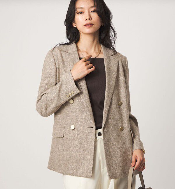 UNITED ARROWS green label relaxing「［size SHORTあり］スラブ ダブルジャケット」|テーラードジャケット|