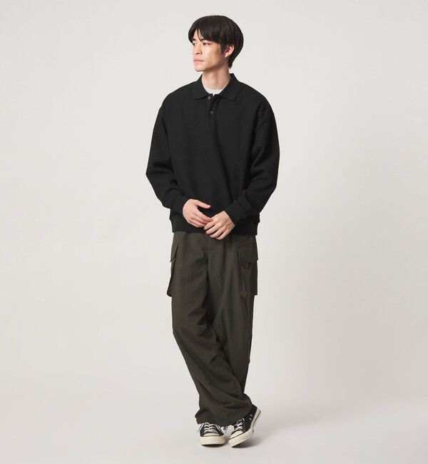 UNITED ARROWS green label relaxing「ワッフル 長袖 ポロシャツ」|ポロシャツ|