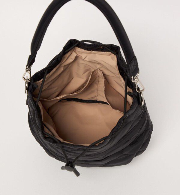 UNITED ARROWS green label relaxing「【WEB限定】＜PARTE＞キルティング ドロストバッグ / ショルダーバッグ はっ水」|ショルダー・メッセンジャー|
