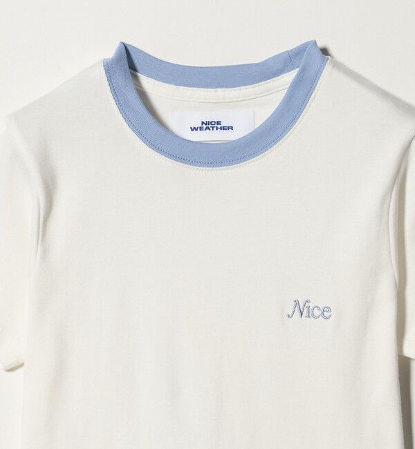 NICE WEATHER「＜NICE WEATHER＞ロゴ フィットTシャツ」|Tシャツ・カットソー|