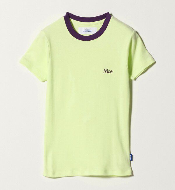NICE WEATHER「＜NICE WEATHER＞ロゴ フィットTシャツ」|Tシャツ・カットソー|