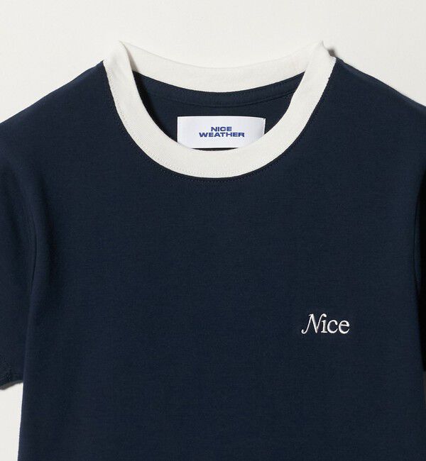 NICE WEATHER「＜NICE WEATHER＞ロゴ フィットTシャツ」|Tシャツ・カットソー|