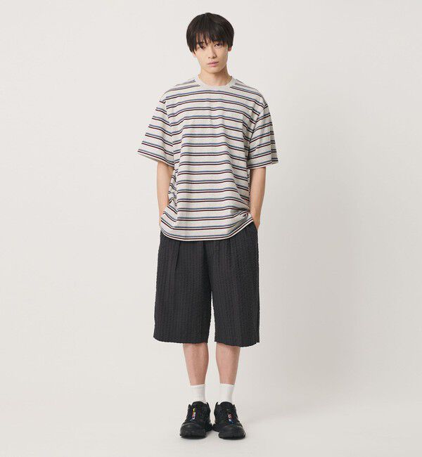 NICE WEATHER「＜NICE WEATHER＞ボーダー ショートスリーブ Tシャツ」|Tシャツ・カットソー|