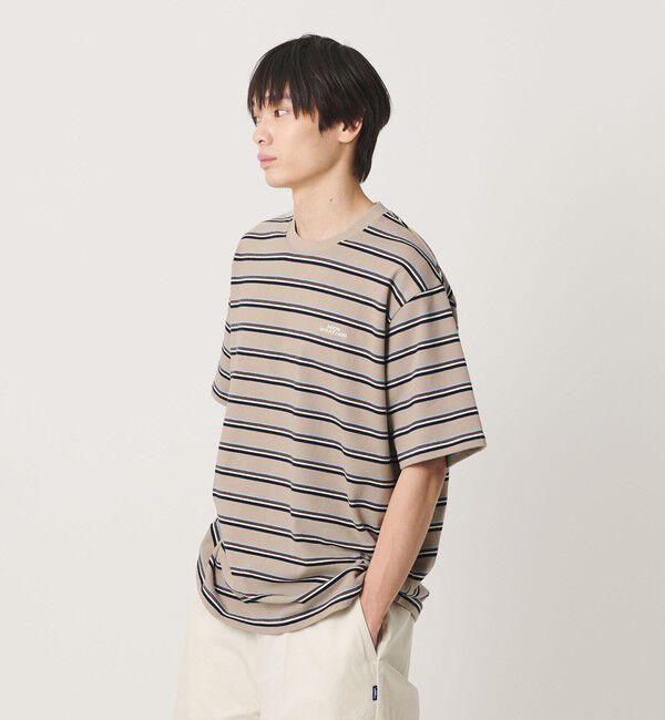 NICE WEATHER「＜NICE WEATHER＞ボーダー ショートスリーブ Tシャツ」|Tシャツ・カットソー|