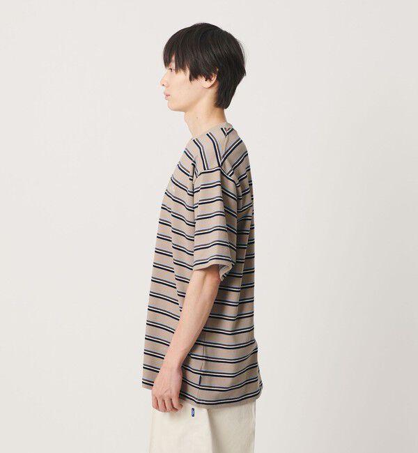 NICE WEATHER「＜NICE WEATHER＞ボーダー ショートスリーブ Tシャツ」|Tシャツ・カットソー|