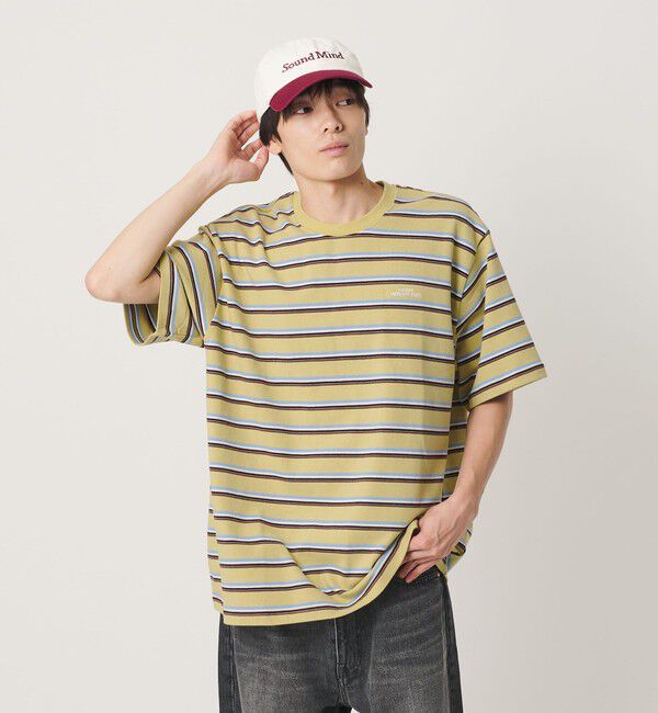 NICE WEATHER「＜NICE WEATHER＞ボーダー ショートスリーブ Tシャツ」|Tシャツ・カットソー|